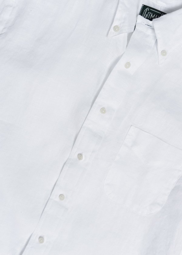 Gitman Bros. VINTAGE LINEN SHIRT - WHITE Gitman Bros. VINTAGE LINEN SHIRT - WHITE