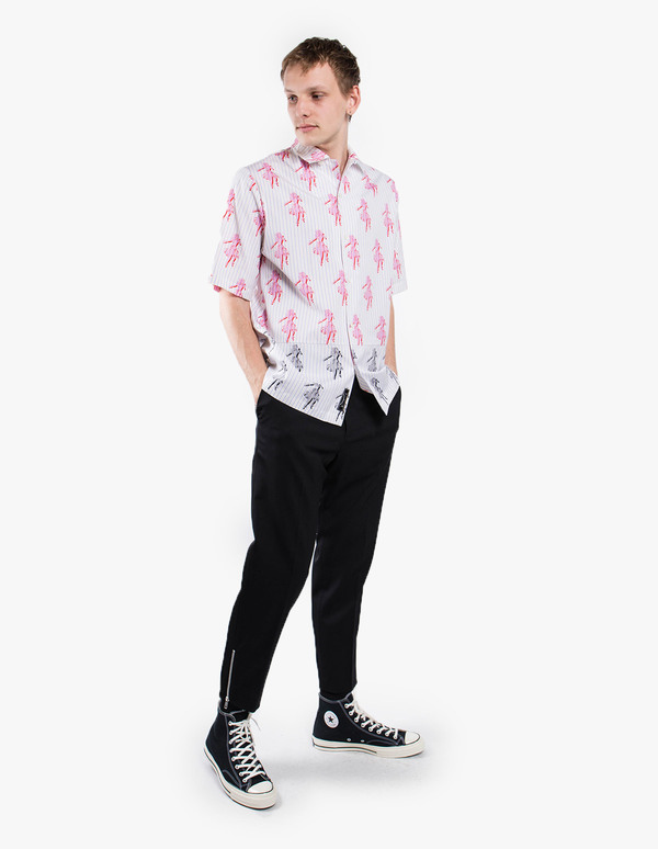 McQ Alexander McQueen Cut Up Billy Shirt - Summer Stripe McQ Alexander McQueen Cut Up Billy Shirt - Summer Stripe