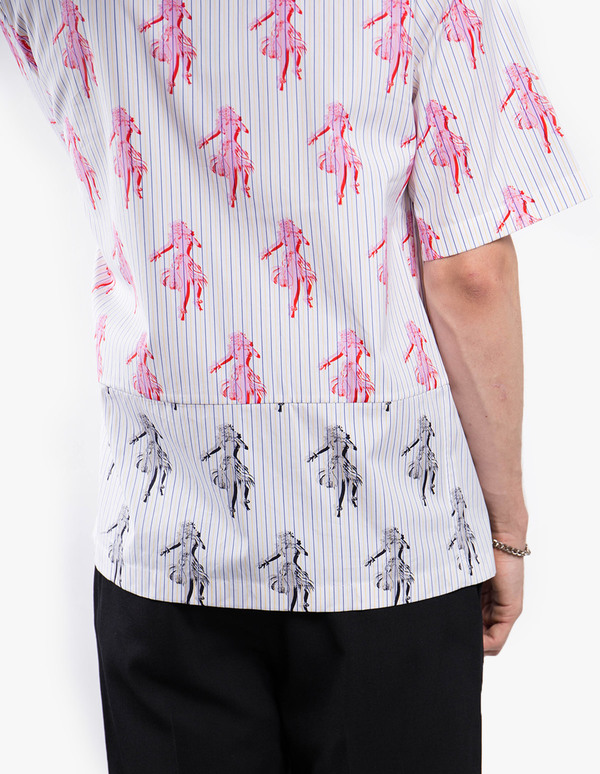 McQ Alexander McQueen Cut Up Billy Shirt - Summer Stripe McQ Alexander McQueen Cut Up Billy Shirt - Summer Stripe