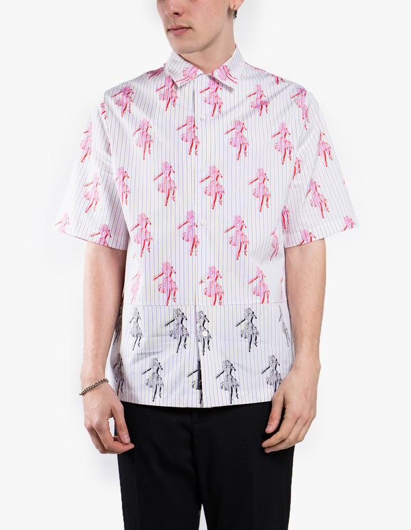 McQ Alexander McQueen Cut Up Billy Shirt - Summer Stripe McQ Alexander McQueen Cut Up Billy Shirt - Summer Stripe