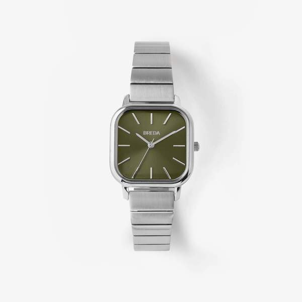 Breda Esther Watch - Silver/Green Breda Esther Watch - Silver/Green