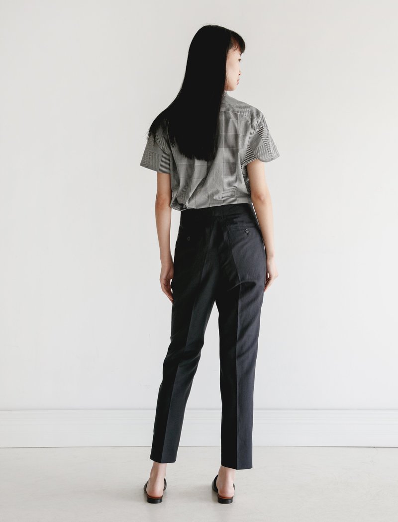 【MARGARET HOWELL】LINEN WIDE TROUSERS Margaret Howell MHL Slide Adjusted Trouser Cotton Wool Drill