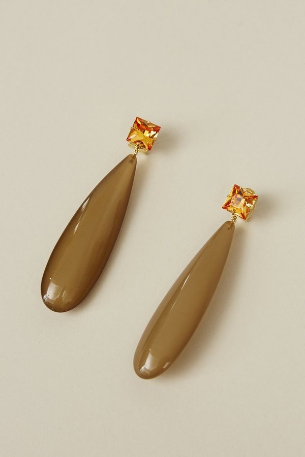 Rachel Comey Camber Earrings - Amber/Brown Rachel Comey Camber Earrings - Amber/Brown