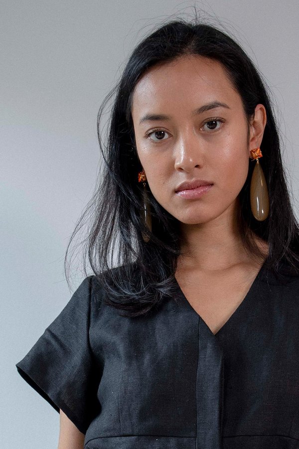 Rachel Comey Camber Earrings - Amber/Brown Rachel Comey Camber Earrings - Amber/Brown
