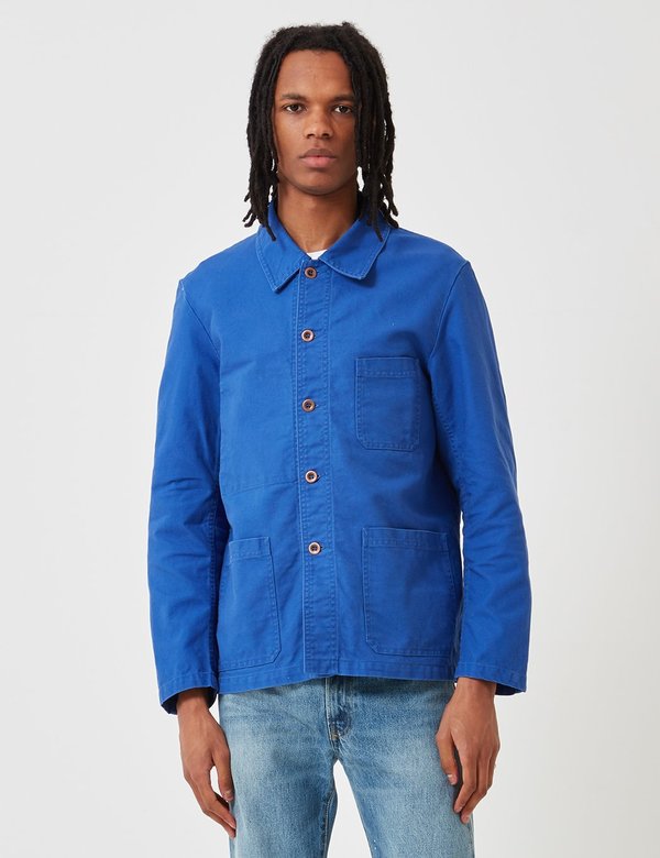Vetra Dungaree Wash Twill French Workwear Jacket 5-Short - Bugatti Blue Vetra Dungaree Wash Twill French Workwear Jacket 5-Short - Bugatti Blue