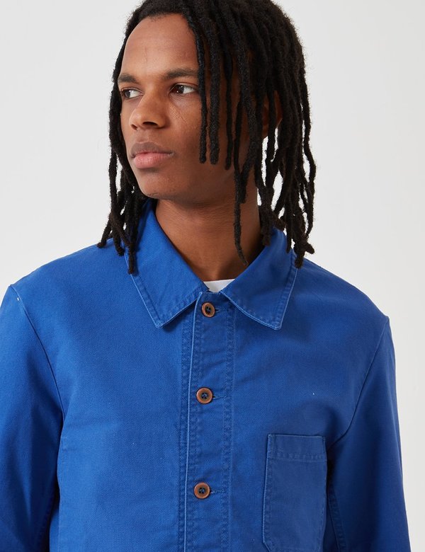 Vetra Dungaree Wash Twill French Workwear Jacket 5-Short - Bugatti Blue Vetra Dungaree Wash Twill French Workwear Jacket 5-Short - Bugatti Blue