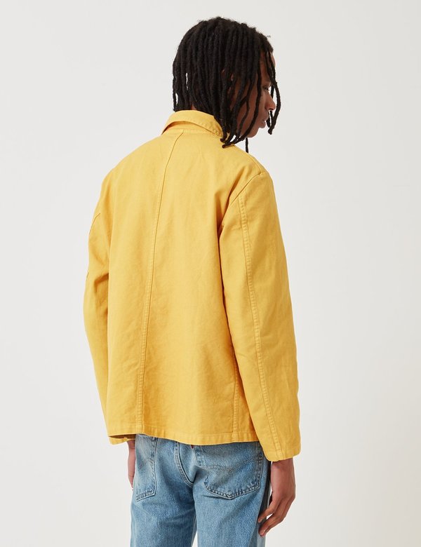 Vetra Dungaree Wash Twill French Workwear Jacket 5-Short - Pineapple Yellow Vetra Dungaree Wash Twill French Workwear Jacket 5-Short - Pineapple Yellow