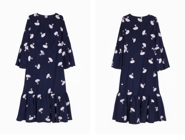SIZ MAIA DRESS - Blue/Swan SIZ MAIA DRESS - Blue/Swan
