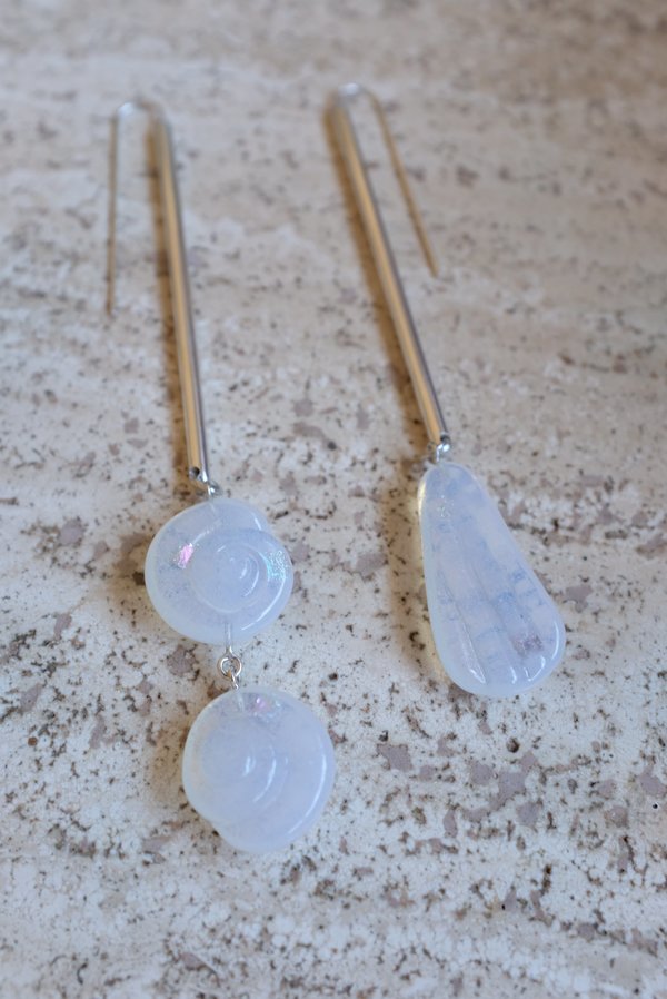 Leigh Miller Shoreline Drops Earrings - Sterling Silver Leigh Miller Shoreline Drops Earrings - Sterling Silver