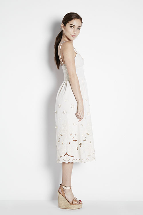 Miusigny by Miho Floral Applique Midi Dress Miusigny by Miho Floral Applique Midi Dress