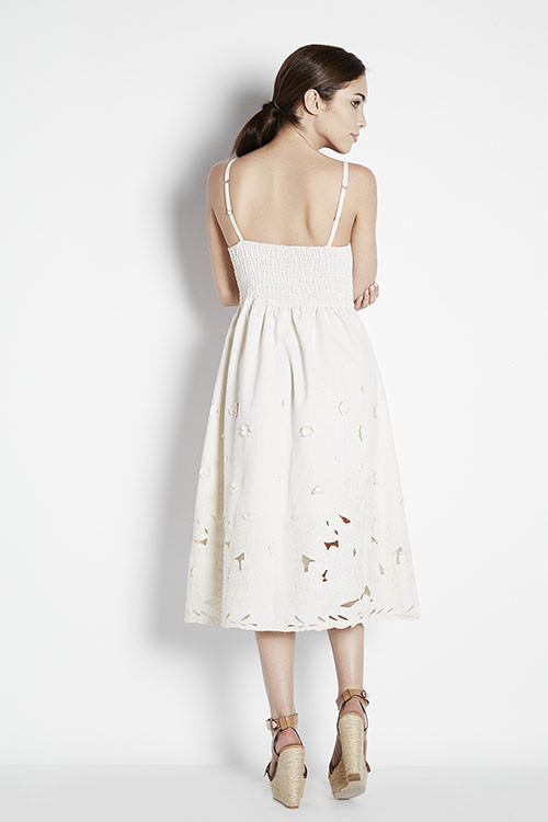 Miusigny by Miho Floral Applique Midi Dress Miusigny by Miho Floral Applique Midi Dress