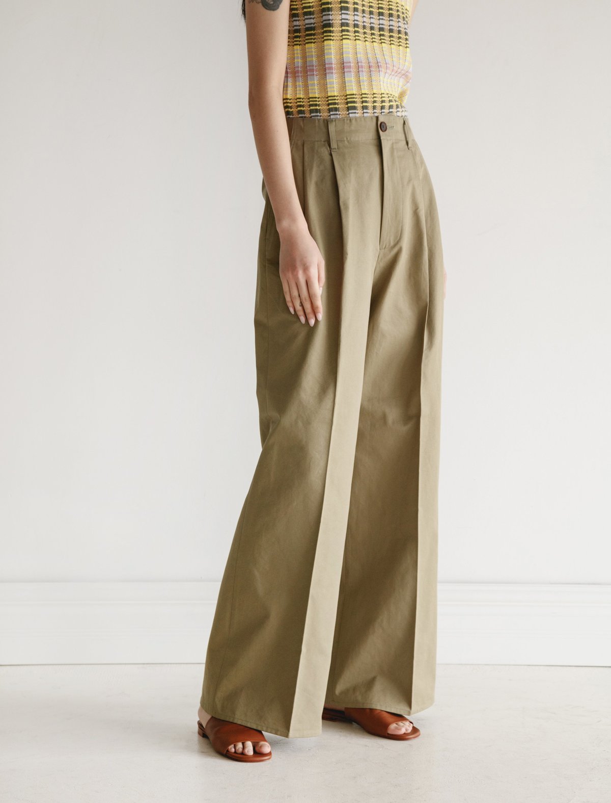 パンツ AURALEE wide chino pants Washed Heavy Chino Wide Pants – La Garçonne