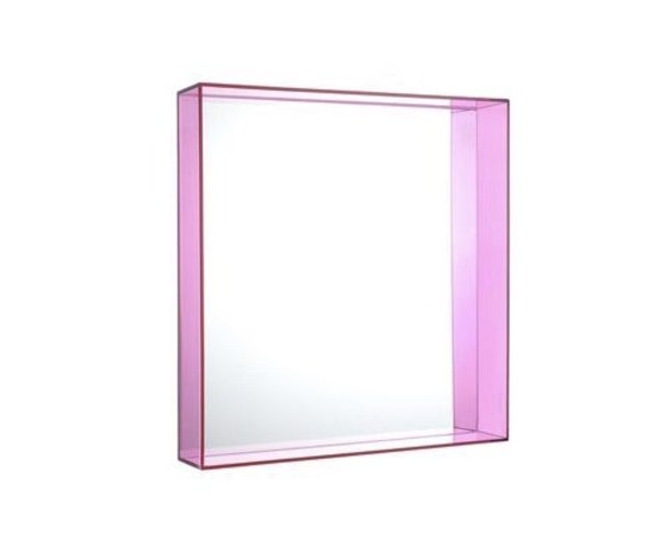 Kartell Only Me Square Mirror - Fuchsia Kartell Only Me Square Mirror - Fuchsia
