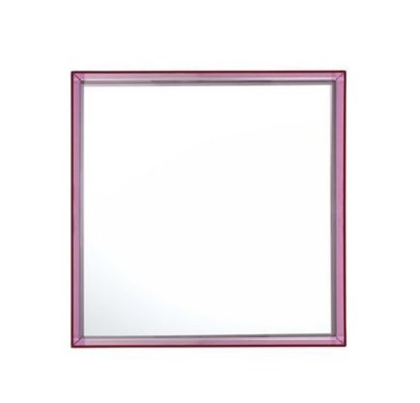 Kartell Only Me Square Mirror - Fuchsia Kartell Only Me Square Mirror - Fuchsia