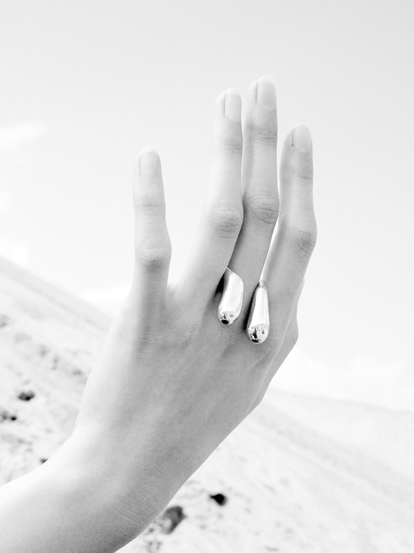 LLY Atelier Double Drop Ring - Silver LLY Atelier Double Drop Ring - Silver