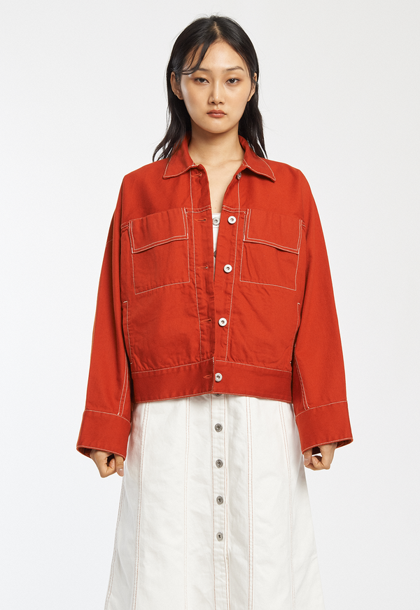 Kowtow Boxy Denim Jacket Kowtow Boxy Denim Jacket