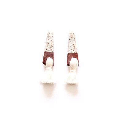 Gamma Folk Mini Tassel Earrings Gamma Folk Mini Tassel Earrings