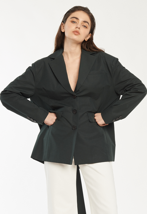 ROCKET X LUNCH Overlap Jacket - Forest Green ROCKET X LUNCH Overlap Jacket - Forest Green