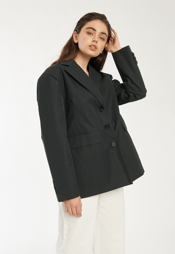 ROCKET X LUNCH Overlap Jacket - Forest Green ROCKET X LUNCH Overlap Jacket - Forest Green