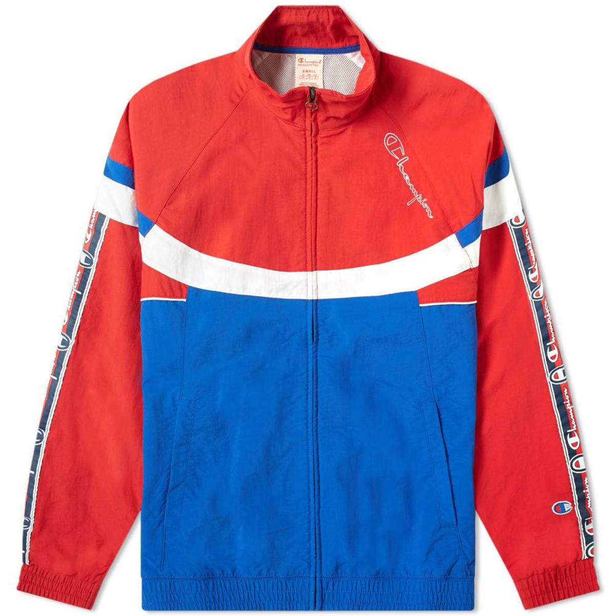 Champion Full Zip Track Jacket - red/blue | Garmentory