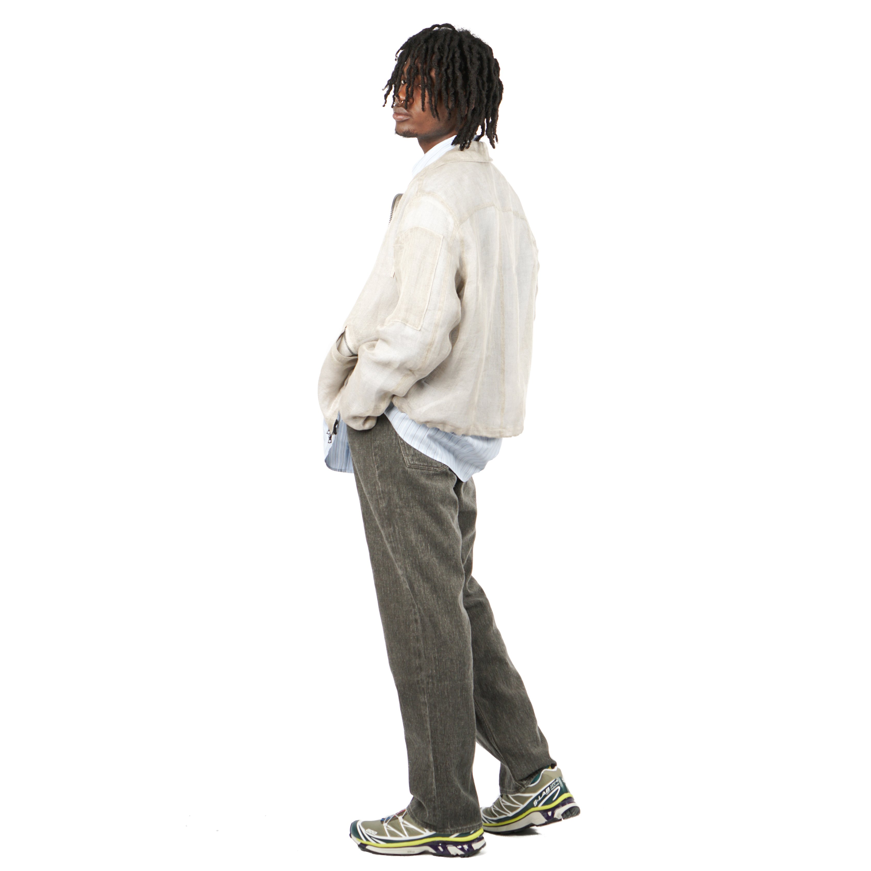 Our Legacy Formal Cut Linen Jeans - Coated Grey | Garmentory