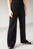Lois Hazel Rib Pant - Black - Thumbnail 1