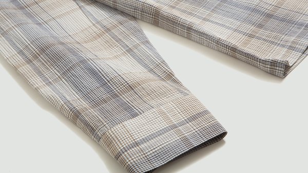 Mfpen Pocket Shirt - Light Brown Checked Mfpen Pocket Shirt - Light Brown Checked