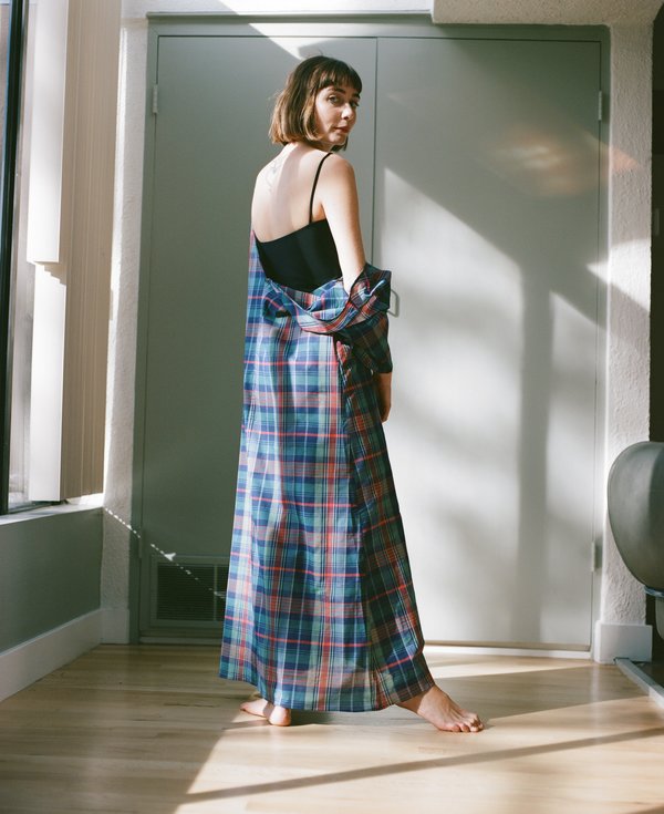 NU SWIM Tofu Sleeve Dress - Madras NU SWIM Tofu Sleeve Dress - Madras