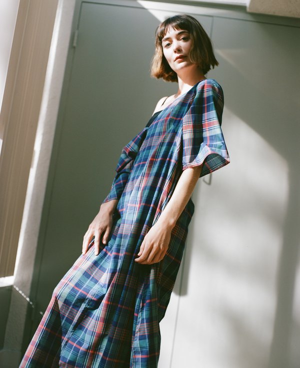 NU SWIM Tofu Sleeve Dress - Madras NU SWIM Tofu Sleeve Dress - Madras