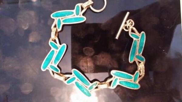 KC Vintage Silver And Enamel Bracelet KC Vintage Silver And Enamel Bracelet