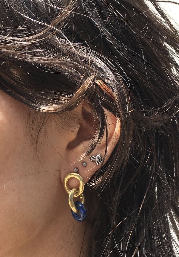 Mercurial NYC Stone Chain Earrings Mercurial NYC Stone Chain Earrings