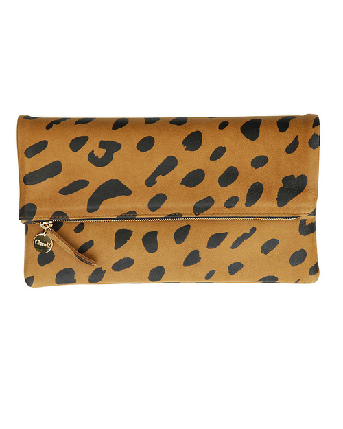 Clare V. Foldover Clutch in Jaguar Print Clare V. Foldover Clutch in Jaguar Print