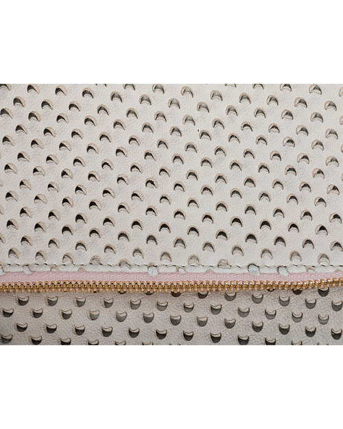 Clare V. Cream Cut Out Leather Foldover Clutch Clare V. Cream Cut Out Leather Foldover Clutch