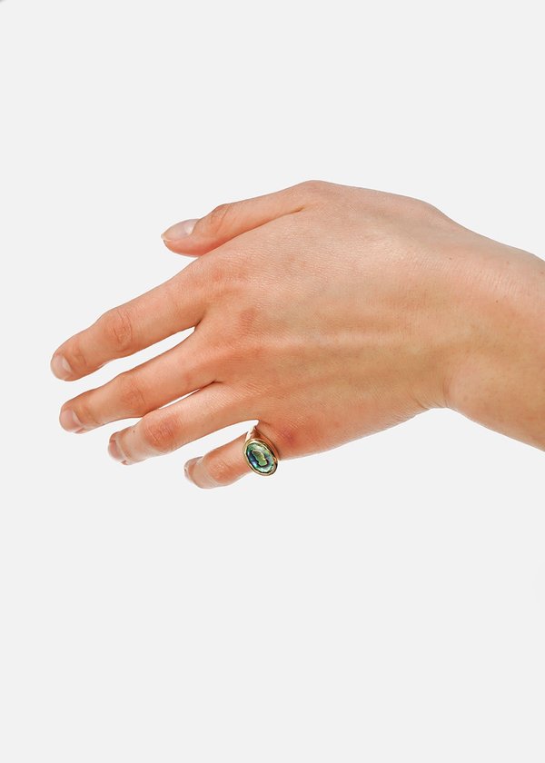 Luiny Abalone Pinky Ring No. 2 Luiny Abalone Pinky Ring No. 2
