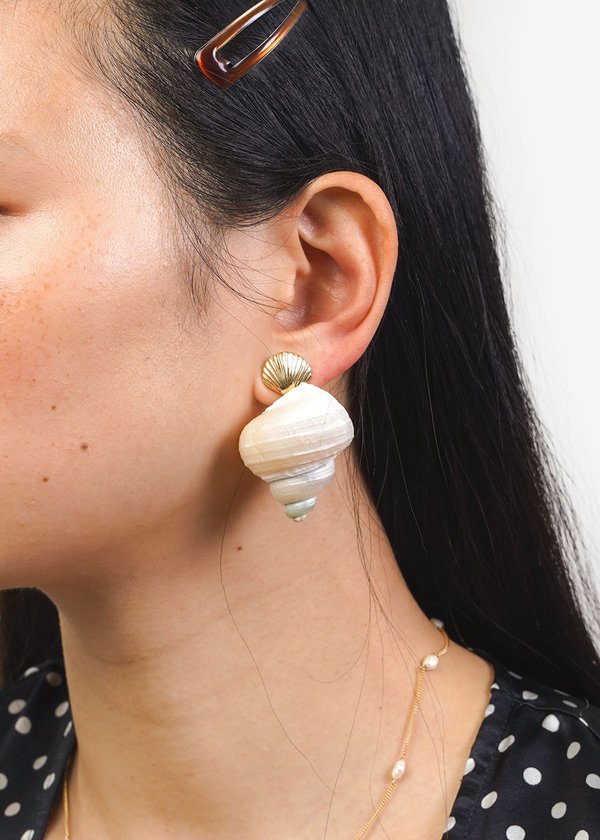 Luiny Concha & Caracol Shell Earrings Luiny Concha & Caracol Shell Earrings