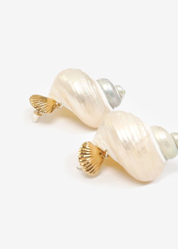 Luiny Concha & Caracol Shell Earrings Luiny Concha & Caracol Shell Earrings