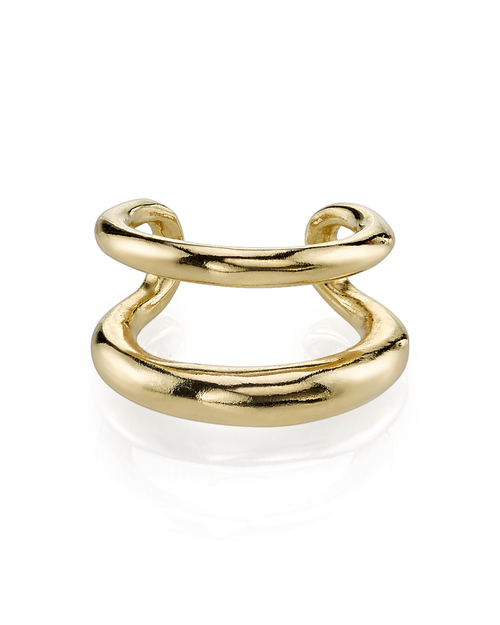 Gabriela Artigas Twin Tusk Cuff in Gold Gabriela Artigas Twin Tusk Cuff in Gold