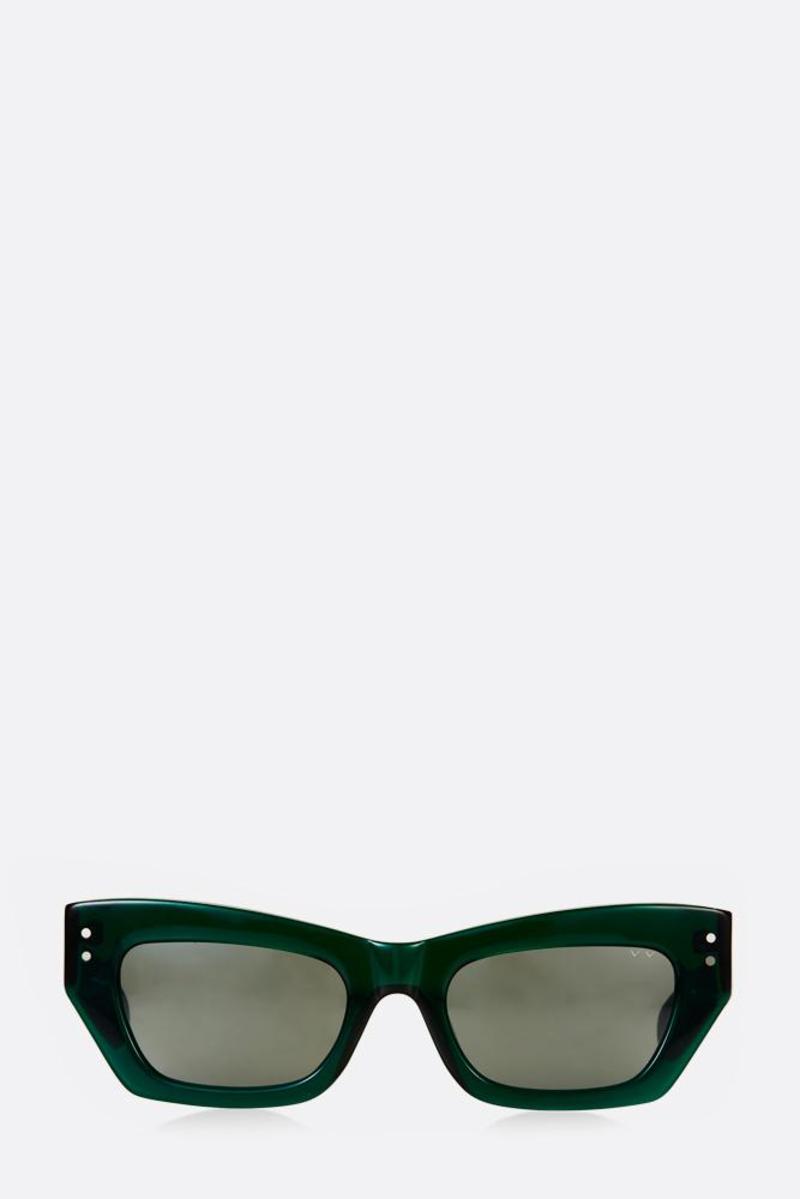 Pared Emerald Petite Amour Sunglasses - Dark Green | Garmentory display picture 2