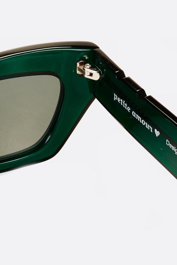 Pared Eyewear Emerald Sunglasses Pared Eyewear Diamonds & Pearls Emerald/Green Sunglasses main image 4