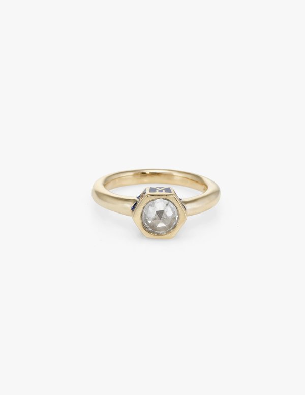 Kathryn Bentley Joan Ring - Cloisonné Rose Cut Diamond Kathryn Bentley Joan Ring - Cloisonné Rose Cut Diamond