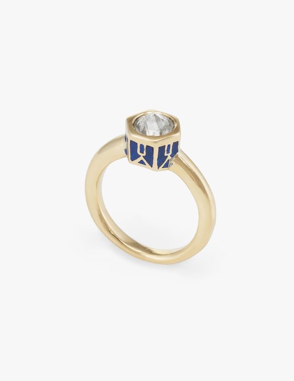 Kathryn Bentley Joan Ring - Cloisonné Rose Cut Diamond Kathryn Bentley Joan Ring - Cloisonné Rose Cut Diamond