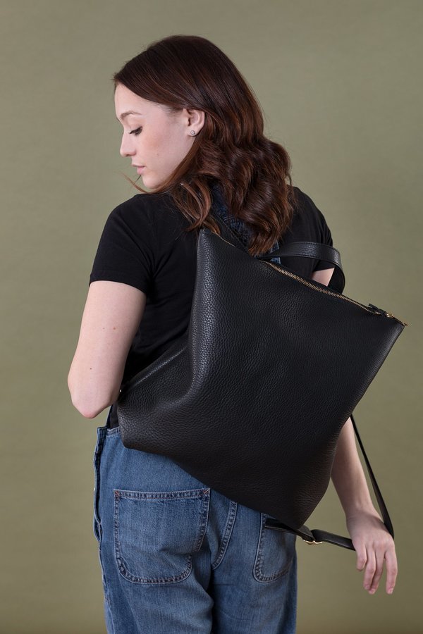 Shana Luther Leather Backpack Shana Luther Hill Backpack - Brown with Tassel | Garmentory main image 3