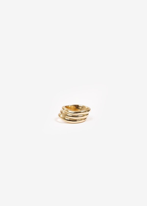Luiny Waves Ring No. 2 - Brass Luiny Waves Ring No. 2 - Brass