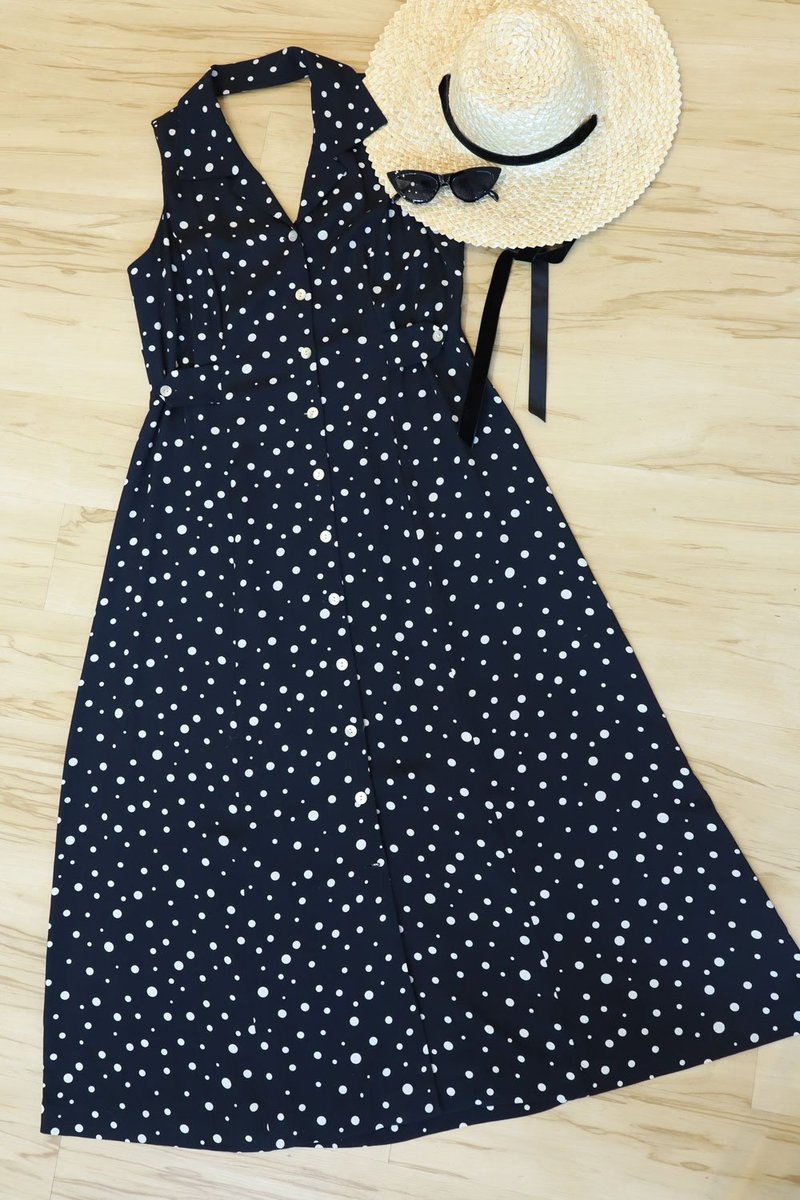 vintage halter dress plus size Unique Vintage Plus Size 1950s Halter Swing Dress