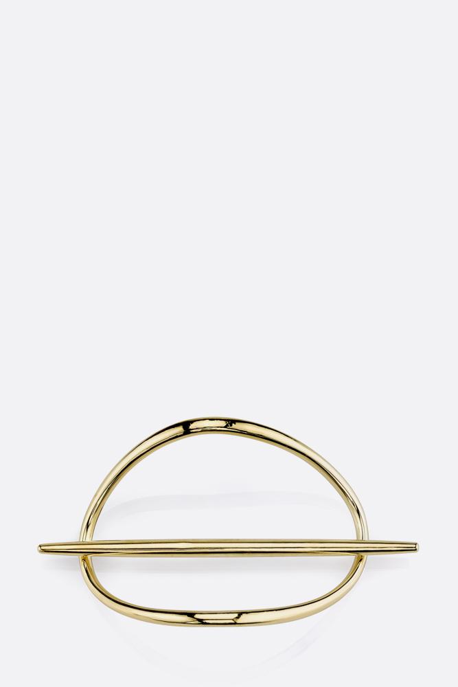 Gabriela Artigas Lunula Hair Bun with Post - Gold | Garmentory display picture 3