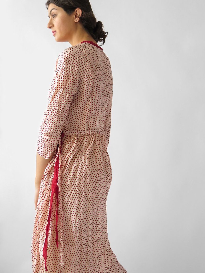 hazel brown criss-cross dress - dots | Garmentory