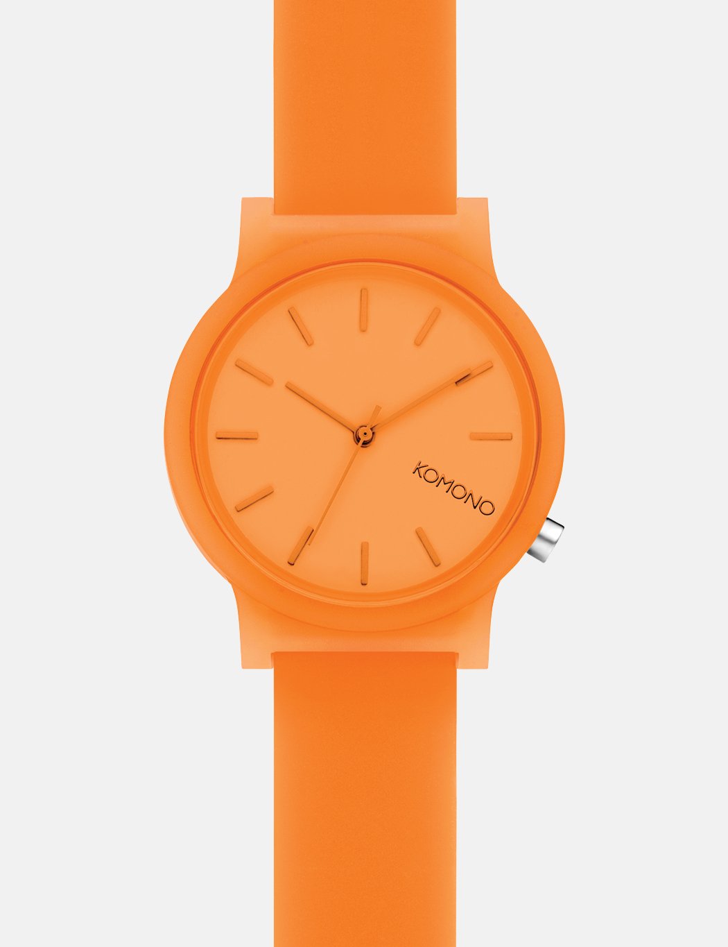 Komono Mono Watch Neon Orange Glow Garmentory