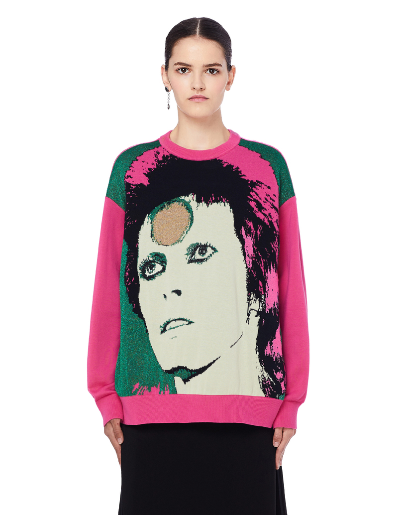 Undercover David Bowie Wool-Blend Sweater - Pink | Garmentory