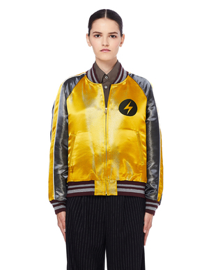UNDERCOVER David Bowie ラメスカジャン　サイズ2 Undercover David Bowie Jacquard Bomber Jacket | Garmentory
