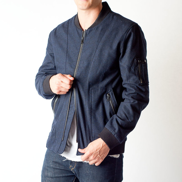 Men's Wolf & Man Pantheon Bomber Jacket | Garmentory